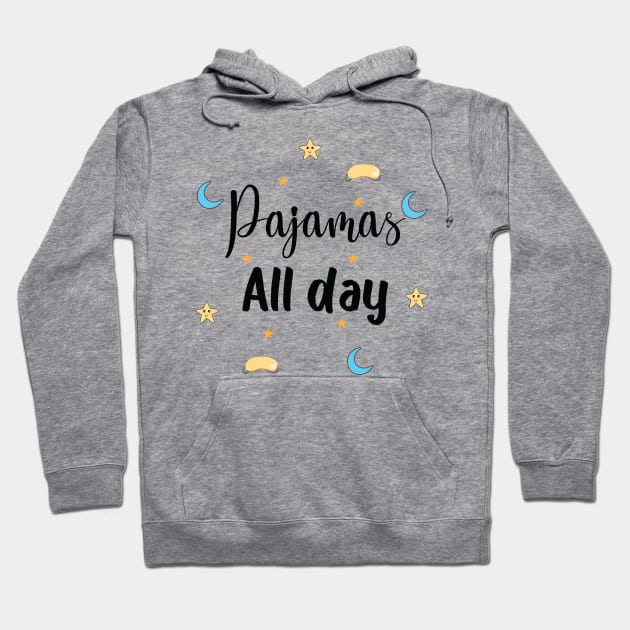 Pajamas bessy hair all day wear pajama to work school Hoodie by alltheprints